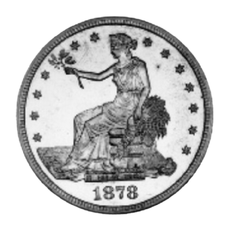 1878 Seated Liberty silver dollar obverse