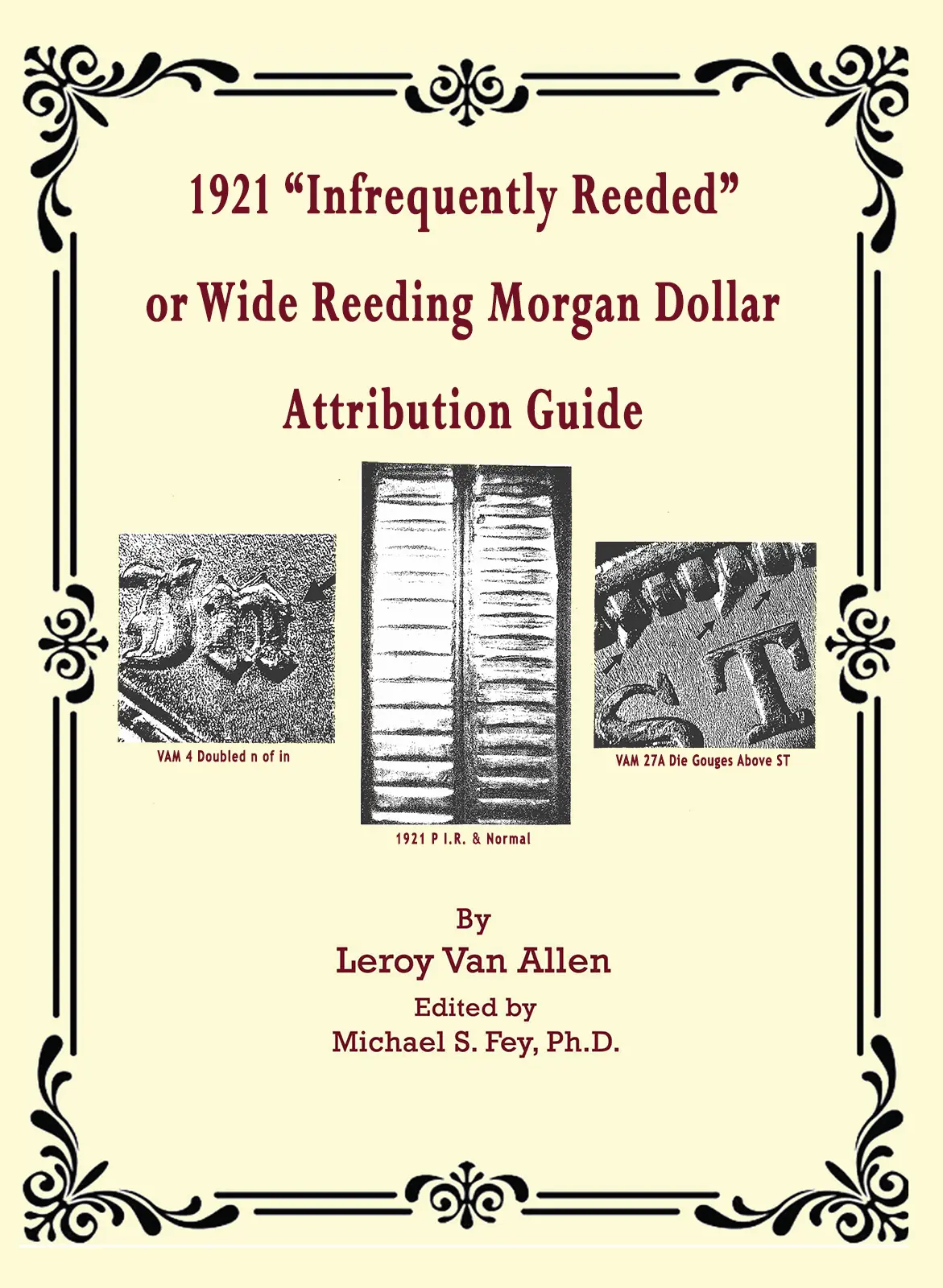 Cover of a guide on identifying 1921 Reeded or Wide Reed Morgan Dollars.