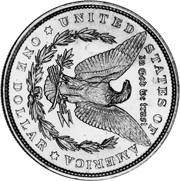 A silver United States half dollar coin with an eagle design.