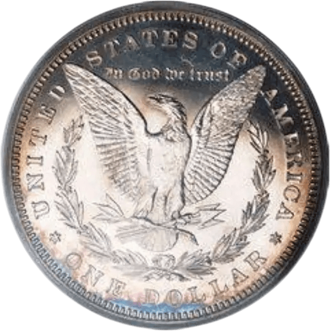 A vintage United States half dollar coin with an eagle design.