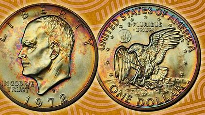 Close-up of a US dime and a US dollar coin side by side.