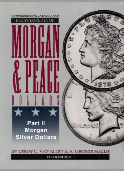 Image of Morgan and Peace silver dollars highlighting their profiles and inscriptions.