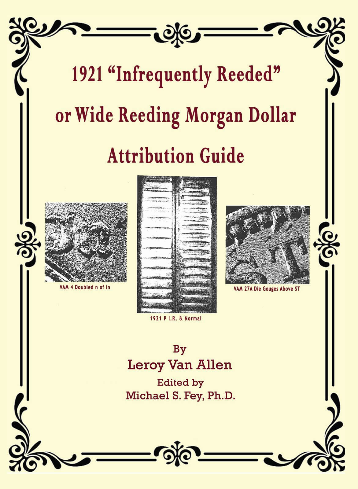 Cover of a guide on identifying 1921 Reeded or Wide Reed Morgan Dollars.